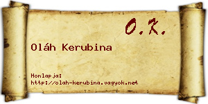 Oláh Kerubina névjegykártya